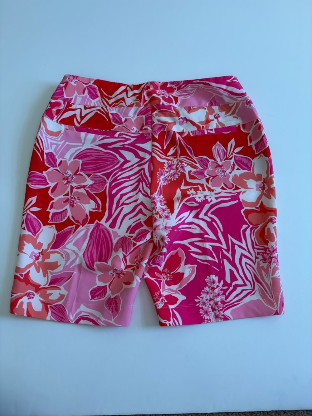 Ibkul Pink Floral Shorts Size 12 - Picture 2 of 9